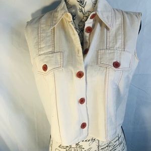 ASOS sleeveless crop top vest size s